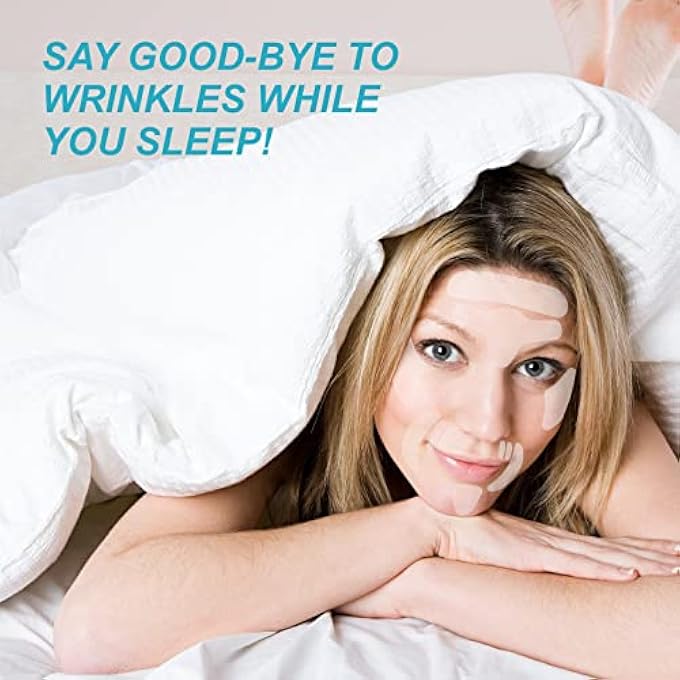 STRBOXONG FACE SMOOTHING PATCH - WRINKLE PATCHES - SILICONE TAPE ANTI-WRINKLE PATCH FOR REDUCE WRINKLES, FROWN, FOREHEAD, CROW, EYE SMILE LINE FACE MOUTH CORNER, OVERNIGHT - Image 4